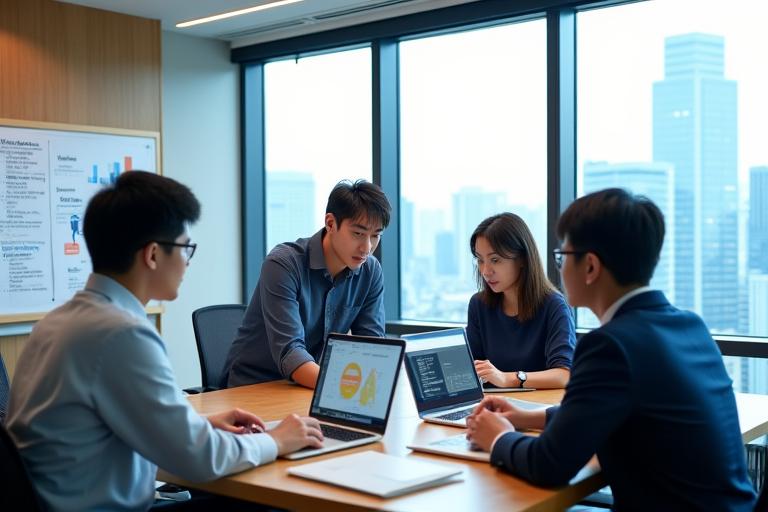 Gakushū Forgeのチームが革新的な教育テクノロジーについて議論している